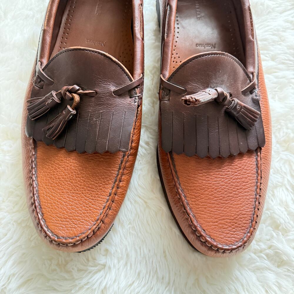 Allen Edmonds Nashua brown slip on loafers - Picture 4 of 6
